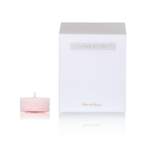 Heart Candles: Peony Rose Tealights Box of 20