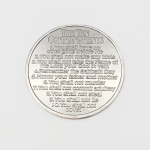 Products: 10 Commandment Coins – Aluminium (50pk)