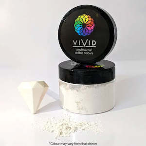 Vivid Edible Metallic Dust Platinum White 50g