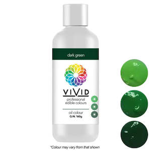 Colours Sprays: Vivid Oil Based Food Colour Dark Green 160g | BB 09/24