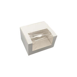 White 5 Inch Window Loaf Box 130x110x80mm 50/Pack