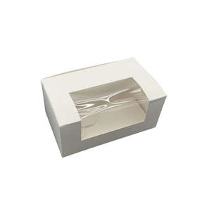 Cake Box Window: White 7 Inch Window Loaf Box 180x110x80mm (Each)