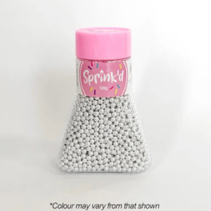 Sprink'd Sugar Balls Silver Shiny 4mm 120g | BB 08/25