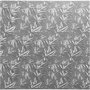 Cake Boards Square: Cake Board Square Silver 6 Inch (150mm) 4mm Thick Masonite