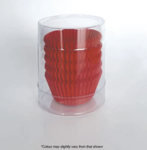 Muffin Cups: Baking Cups 390 (38x25mm) Red 100/Pack