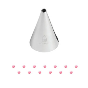 Piping Bags Tips: Cake Craft #4 Round Piping Tip Stainless Steel