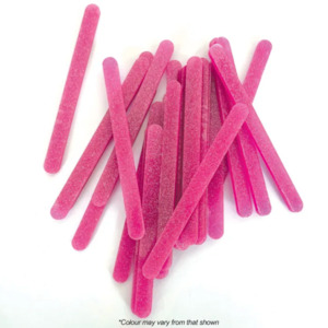 Cake Craft Popsicle Sticks Acrylic Pink Glitter 24/Pack