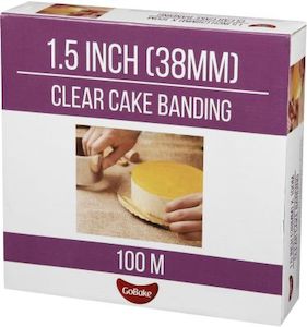 GoBake Clear Acetate Cake Banding 1.5 Inch (38mm) x 100m
