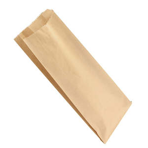 Flat Brown Paper Bags: Emperor Double Bottle Brown Paper Bags 165x395x65 | 500/Pack