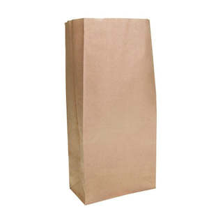 Block Bottom Paper Bags: Block Bottom Paper Bag #3 Heavy Duty 185x380x100mm (200/Pack)