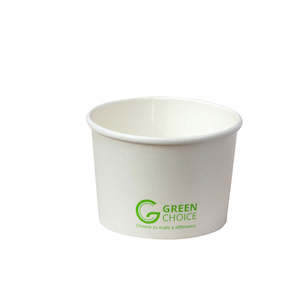 Green Choice White PLA Coated Soup Bowl 8oz 50/Pack