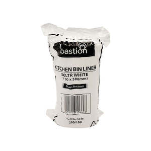 Bastion 36L White Kitchen Tidy Bags 710x580mm 50/Pack