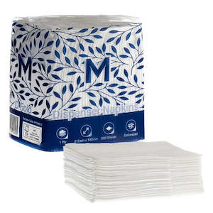 Dispenser Serviettes: M Compact Dispenser Napkins D Fold White 250/Pack