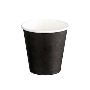 Hot Cups 1: M Single Wall Coffee Cup Black 6oz (230ml) | 50/Pack