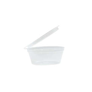 Portion Cups: TCC35 Portion Cup with Hinged Lid 35ml 50/Pack
