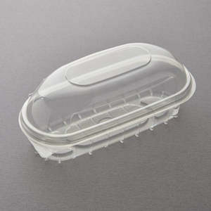 Sandwich Packs: Plastic Clear Bread Roll Clamshell Container | 100/Pack