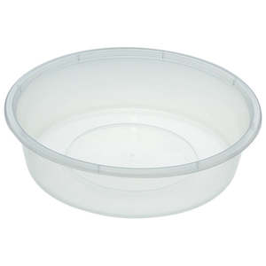 Microwavable Containers Round: T200i (200ml) Plastic Round Container 1000/Ctn