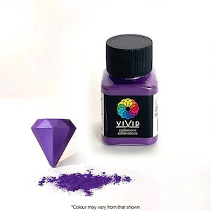 Vivid Edible Metallic Lustre Dust | Royal Purple | 10g