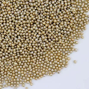 Sprinkles: GoBake Cachous 2mm Vintage Gold 90g