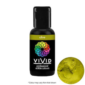 Colours Sprays: Vivid Gel Food Colour Olive 21g