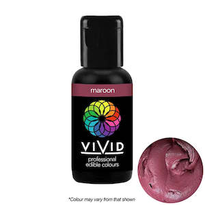 Colours Sprays: Vivid Gel Food Colour Maroon 21g