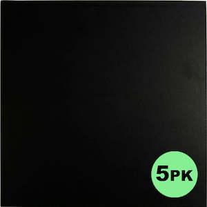 Cake Board Square Black 10 Inch | 6mm Thick Masonite | 5/Pack