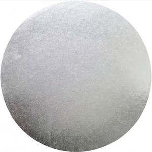 Cake Board Round Silver 14 Inch | 6mm Thick Masonite
