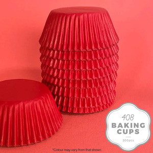 Muffin Cups: Cake Craft 408 Baking Cups | Red | 200/Pack