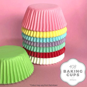 Muffin Cups: Cake Craft 408 Baking Cups | Mixed | 200/Pack