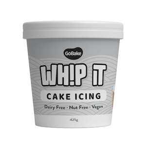 Fondant Icing: GoBake Whip It Cake Icing Super White 425g