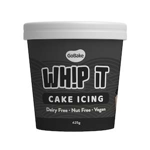 GoBake Whip It Cake Icing Super Black 425g
