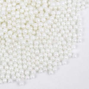 GoBake Sugar Pearls 4mm Pearl White 80g