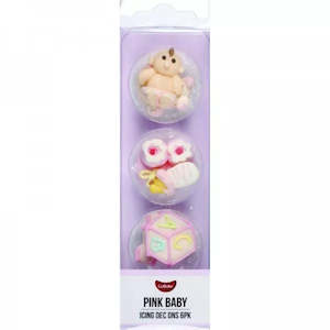 GoBake Icing Decorations Pink Baby | 6/Pack