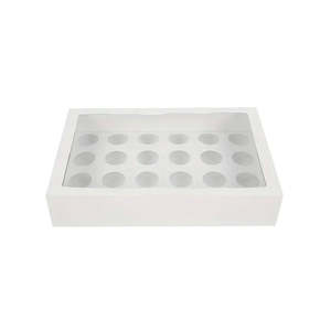 GoBake Window Mini Cupcake Box 24 Hole with insert | Each