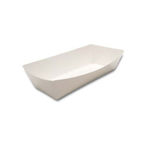 Hot Dog Tray White | 50/Pack