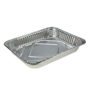 Catering Roasting Trays Foil: Foil 1200/306 Catering Medium Oblong Tray 323x260x47mm (Each)