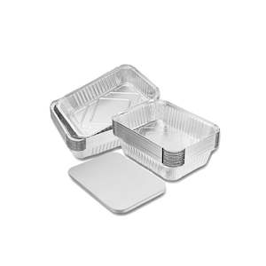 Hangi Trays: Foil Large Hangi Tray & Lid Set 222x154x52mm 1100ml 50/Pack