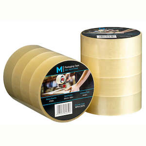 Polypropylene Tapes: M Premium Packaging Tape Clear 36mm x 100m | 4/Pack