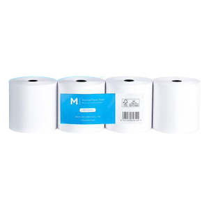 Eftpos Till Rolls: M Thermal Paper Roll 1 Ply 80x80mm | 4/Pack