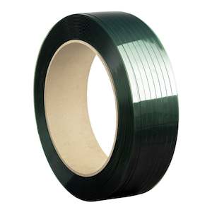 Hand Strapping: PET Strapping Band Embossed Green 16mm x 1200m 600kgf