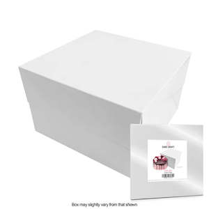 Cake Craft White Cake Box 6x6x5 Inch | Each