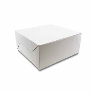 White Standard Cake Box 11x11x4 Inch Tall (1280x280x100mm) 100/Pack