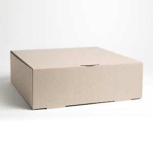 Corrugated Brown Cake/Slice Box 16x10x2 Inch (420x260x50mm) (Each)