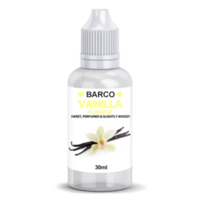 Flavour Ingredients: Barco Flavours Vanilla 30ml | BB 02/26