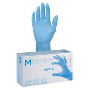 M Nitrile Powder Free Gloves Sky Blue Medium 5.0g | 100/Box