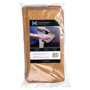Cloths: M Microfibre Cloths 40cm x 40cm 300gsm Brown | 10/Pack
