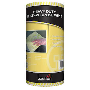 Cloths: Bastion Heavy Duty Multi-Purpose Wipes Yellow 90/Roll