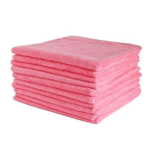 M Microfibre Cloths 40cm x 40cm 300gsm Red 10/Pack