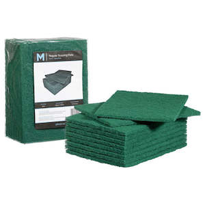 Scourers: M Regular Scouring Pads Green | 10/Pack