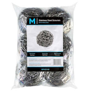Scourers: M Stainless Steel Scourers | 6/Pack